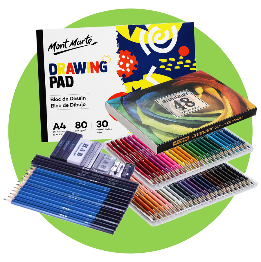 Sketch & Draw <br>75 Piece Art Set