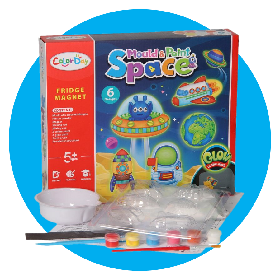 Mould and Paint Space <br>6 Piece Fridge Magnet Set